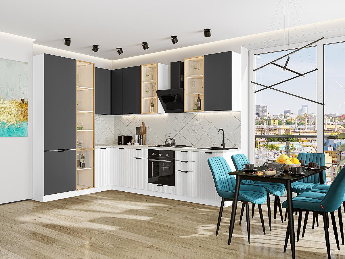 Евро 07 — Антрацит / Белый