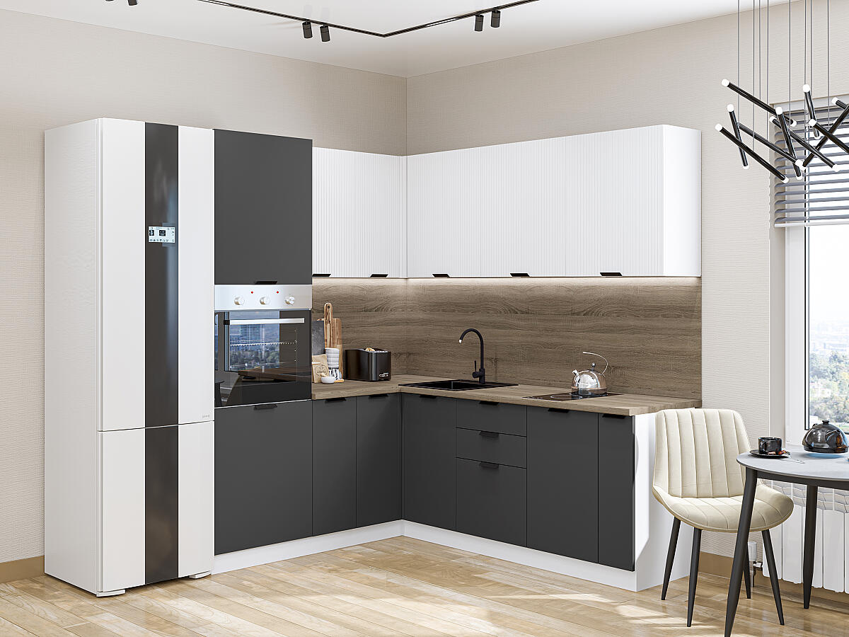 Евро 04 — Белый / Антрацит