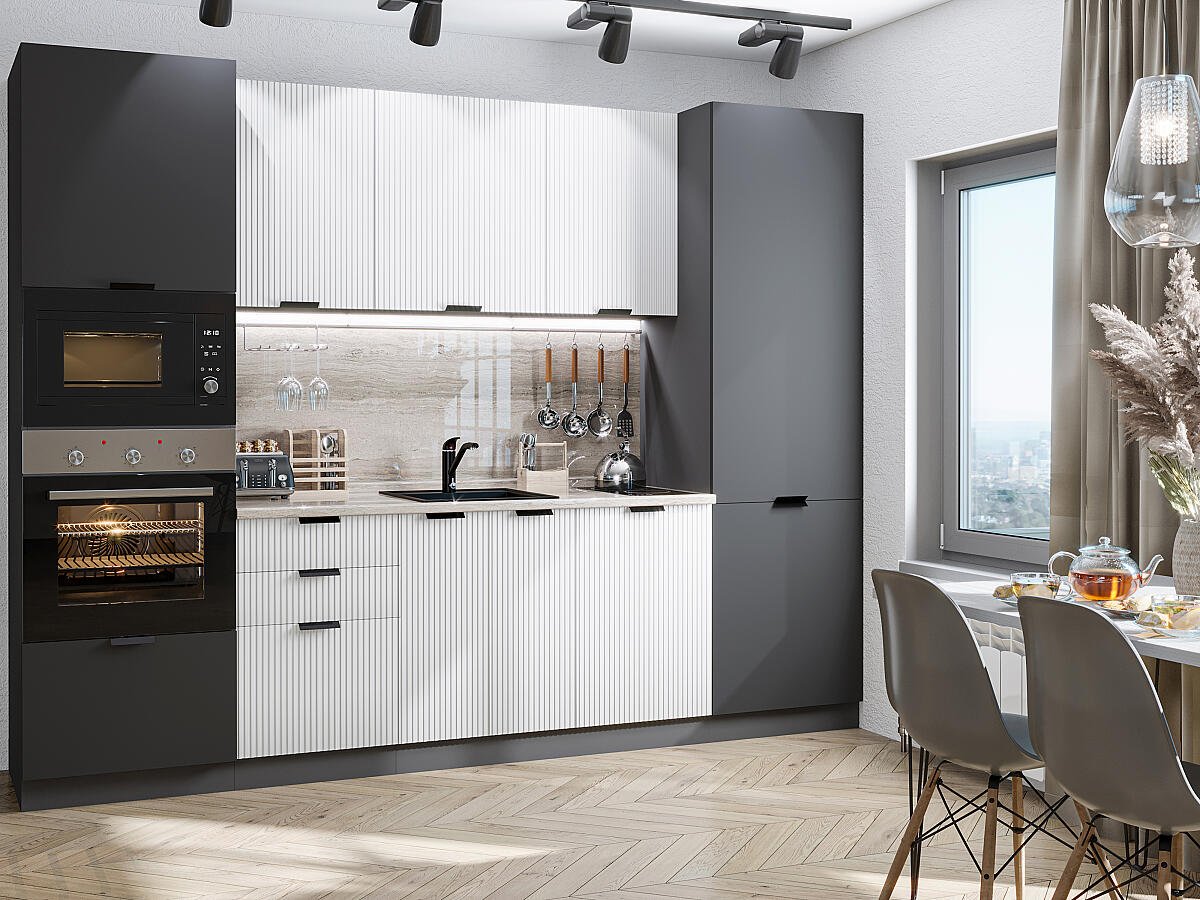 Евро 01 — Белый / Антрацит