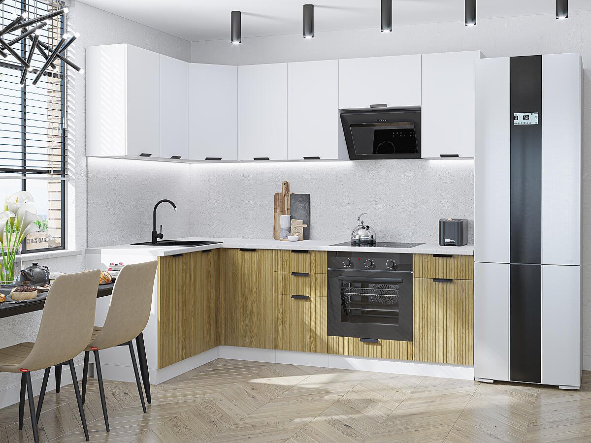 Евро 05 — Белый / Дуб песочный