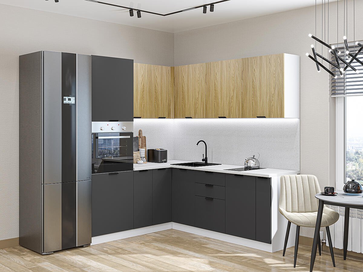 Евро 04 — Дуб песочный / Антрацит