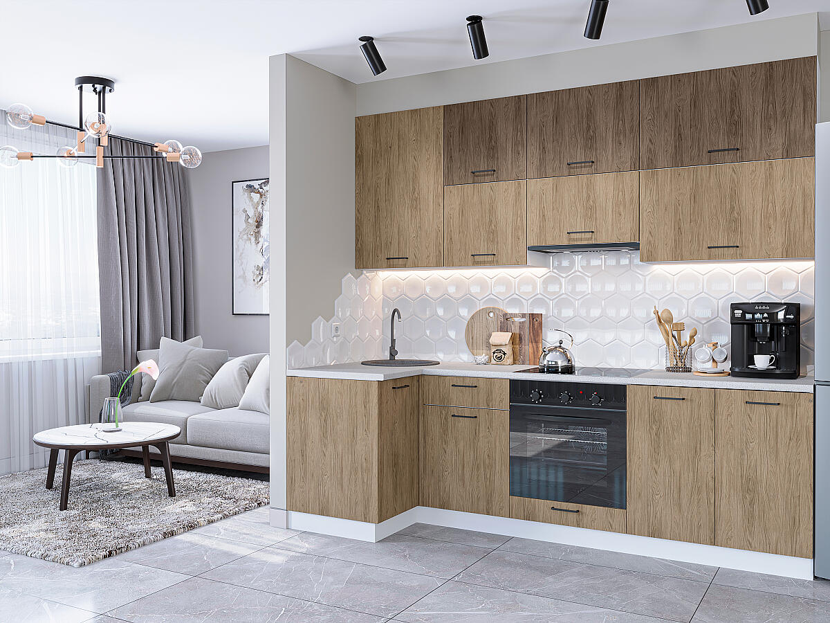 Флет 04 — Коричневый Каселла Дуб 2С / Натурал Каселла Дуб 2С