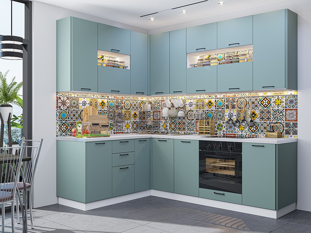 Флет 02 — Серый Зеленый Ин 2С