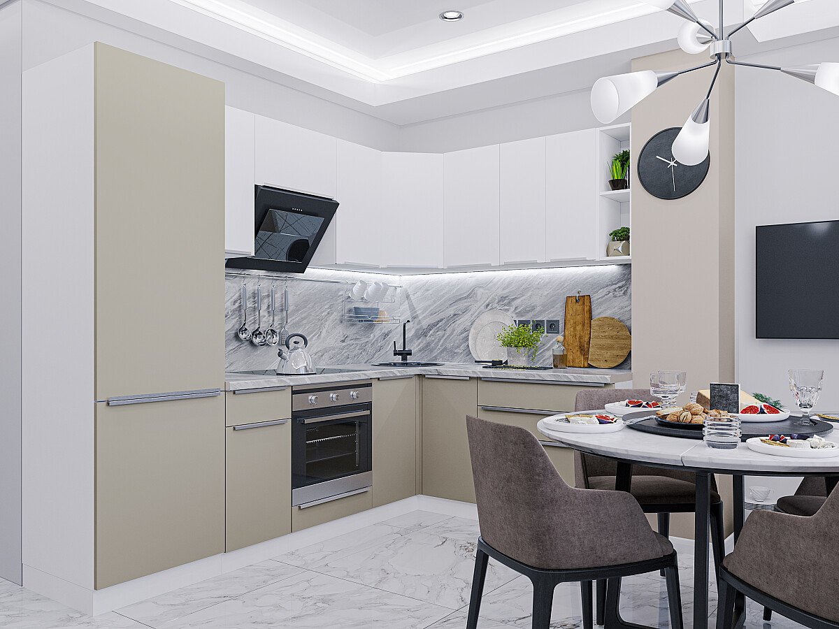 Фьюжн 04 — Шелковый Серый / Шелковый Белый