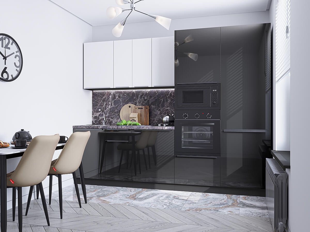 Фьюжн 07 — Шелковый Белый / Антрацит