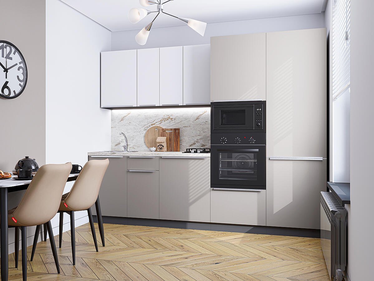 Фьюжн 07 — Шелковый Белый / Глина Шелк