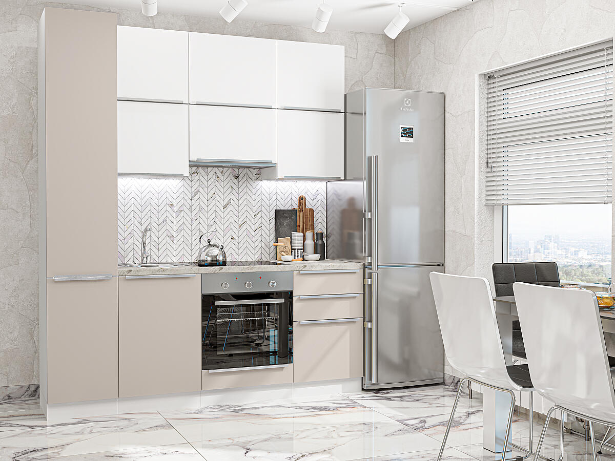 Фьюжн 06 — Шелковый Белый / Глина Шелк