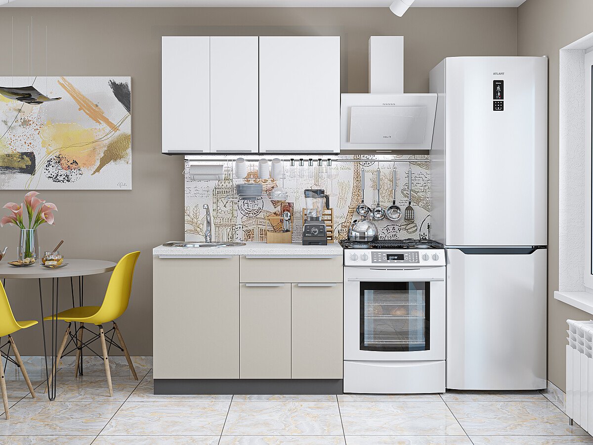 Фьюжн 05 — Шелковый Белый / Шелковый Серый