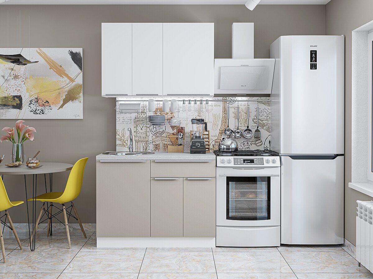 Фьюжн 05 — Шелковый Белый / Шелковый Серый