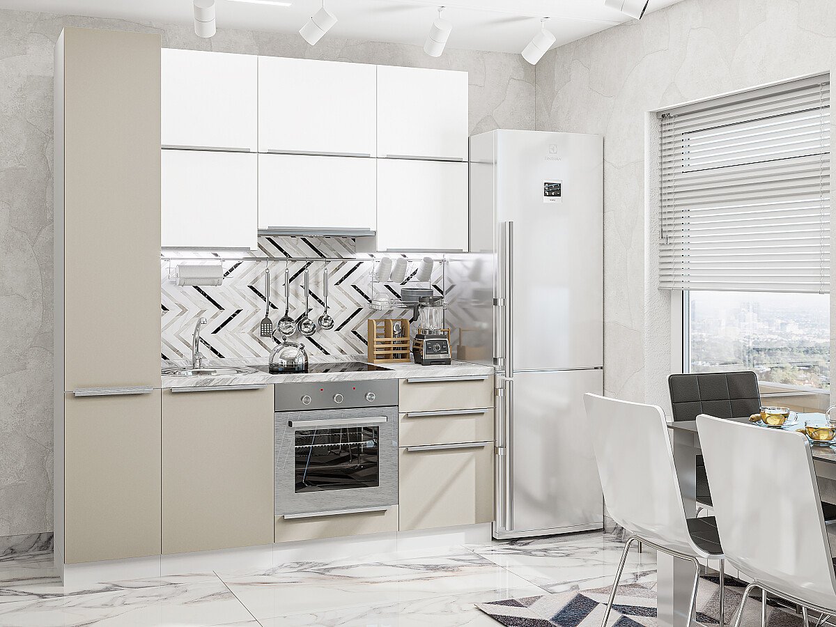 Фьюжн 06 — Шелковый Белый / Шелковый Серый