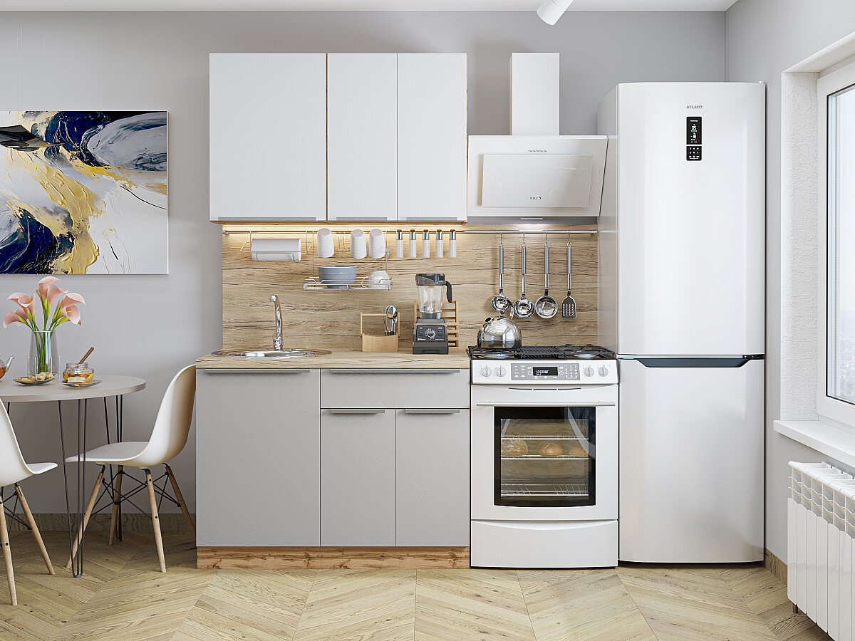 Фьюжн 05 — Шелковый Белый / Шелковый Лайт Серый