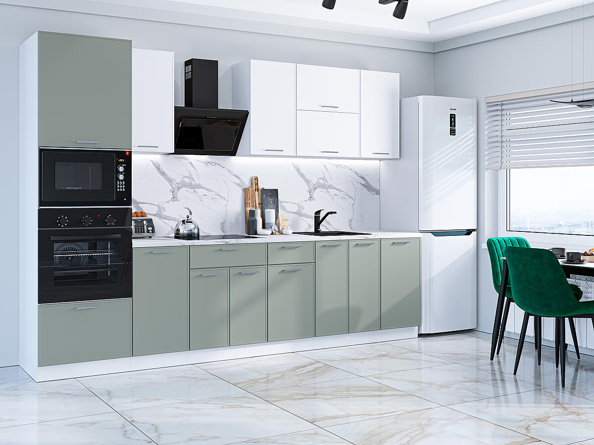 Квадро 01 — Белый / Аквамарин