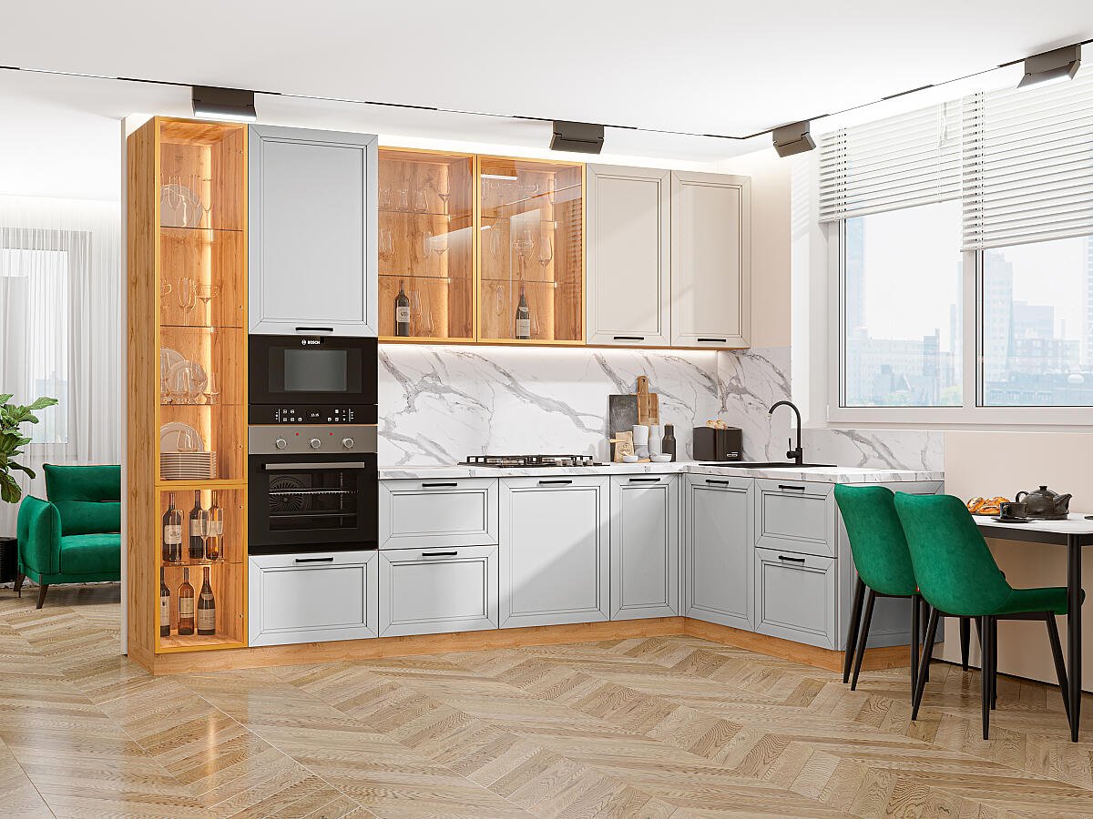 Нео 04 — Крем Шелк / Серый Шелк