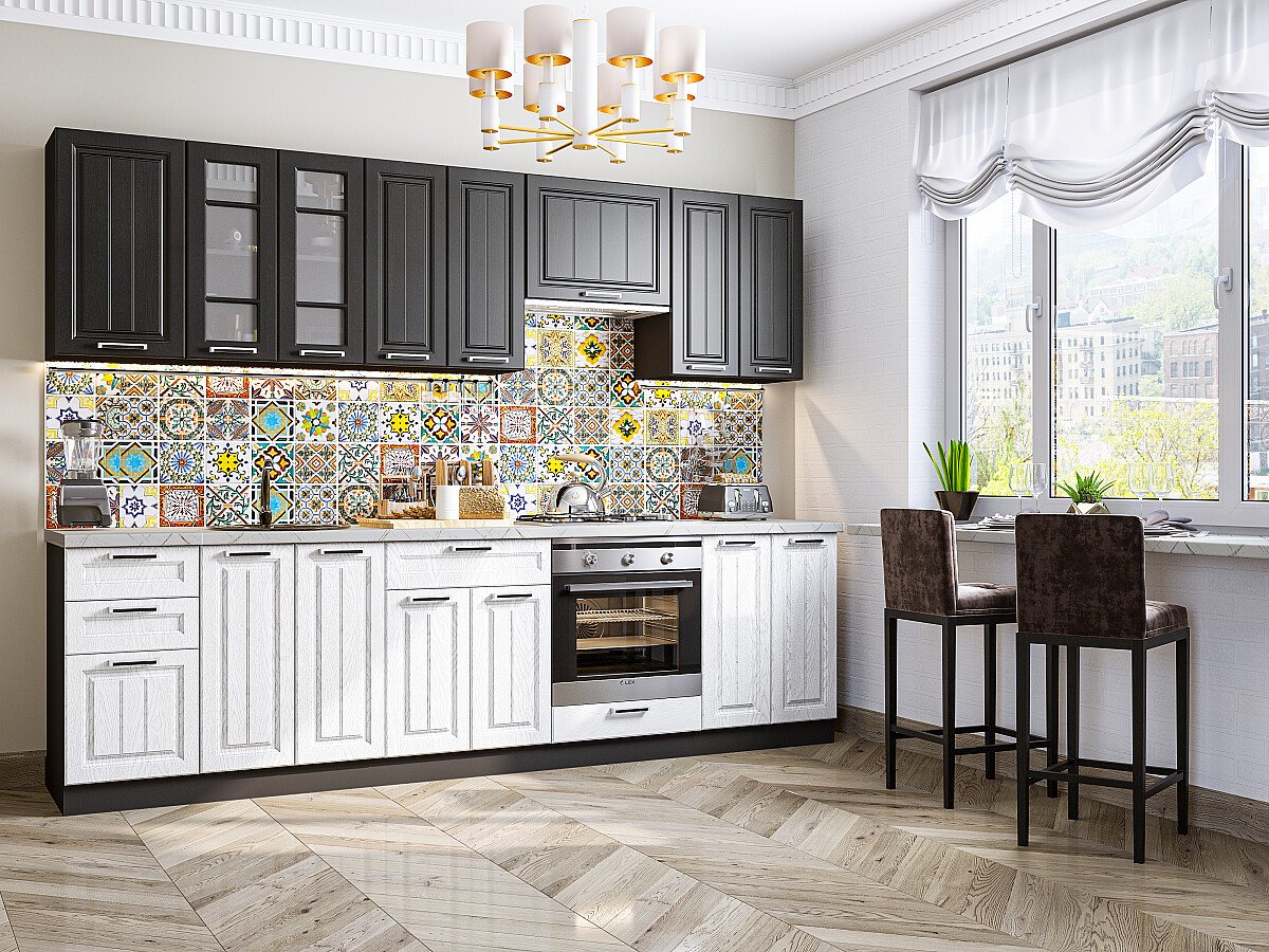 Прага 02 — Венге Премиум / Белое дерево