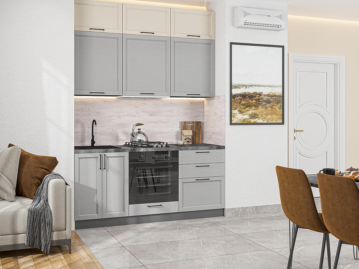 Сканди 06 — Крем Шелковое дерево / Серый Шелковое дерево